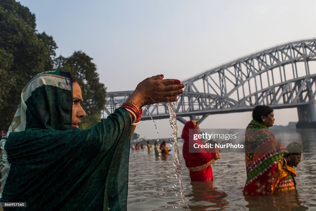 Hindu Devotees Celebrate Chhath Puja Festival