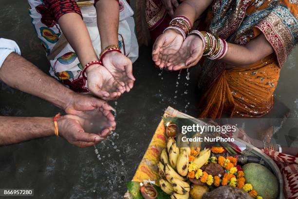 Chaat puja celebrated in Kolkata, West Bengal on October 26, 2017