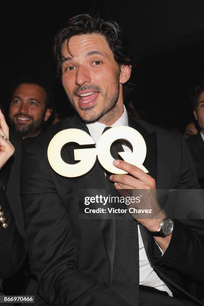 Andres Velencoso attends the GQ Mexico Men of The Year Awards 2017 on October 26, 2017 in Mexico City, Mexico.