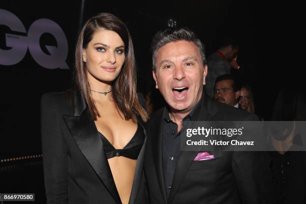 Isabeli Fontana and Rafa Micha attend the GQ Mexico Men of The Year Awards 2017 on October 26, 2017 in Mexico City, Mexico.