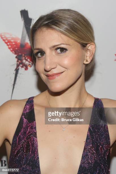 Annaleigh Ashford poses at the opening night arrivals for "M Butterfly" on Broadway at The Cort Theatre on October 26, 2017 in New York City.