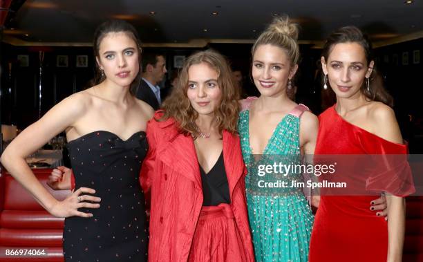 Actresses Margaret Qualley, Morgan Saylor, Dianna Agron and Rebecca Dayan attend the screening after party for Sony Pictures Classics' "Novitiate"...