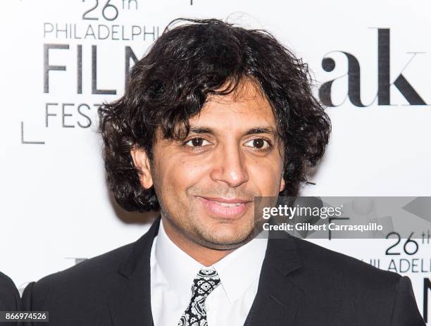 Film director M. Night Shyamalan attends the 2nd Annual Lumiere Award Celebration during The 26th Philadelphia Film Festival at AKA Washington Square...