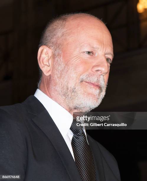 Actor Bruce Willis and 2nd annual Lumiere award recipient attends the 2nd Annual Lumiere Award Celebration during The 26th Philadelphia Film Festival...
