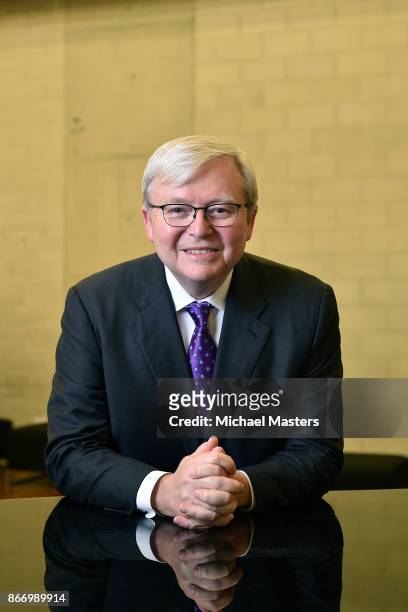 Portrait of Kevin Rudd, former Prime Minister of Australia, on October 27, 2017 in Canberra, Australia. Kevin Rudd was Prime Minister of Australia...