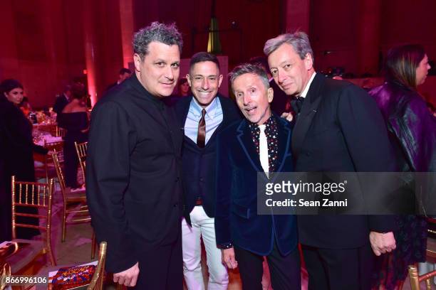 Isaac Mizrahi, Jonathan Adler, Simon Doonan and Frederic Malle attend the Fashion Group International's 34th Annual Night of Stars Gala at Cipriani...