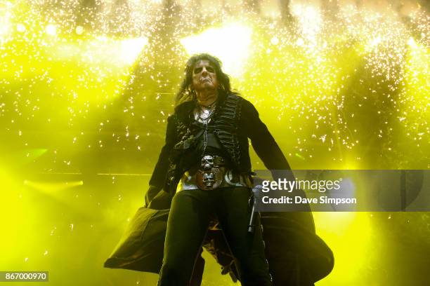 Alice Cooper performs at The Trusts Arena on October 27, 2017 in Auckland, New Zealand.