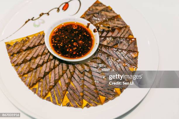 beef in brown sauce, chinese spiced beef, traditional food - ブラウンソース ストックフォトと画像