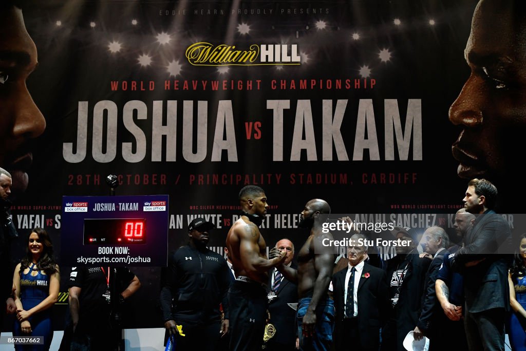 Anthony Joshua v Carlos Takam Weigh In