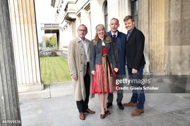 Alexander Held alias Ludwig Schaller, Bernadette Heerwagen alias Angelika Flierl, Christoph Suess alias Helmut Zangel and Marcus Mittermeier alias...