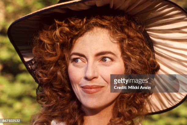 Actress Greta Scacchi, as Maria Cosway, on the set of 'Jefferson in Paris', while filming in Paris, France, July 1994