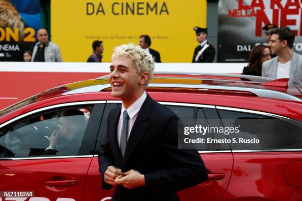 Xavier Dolan walks a red carpet during the 12th Rome Film Fest at Auditorium Parco Della Musica on October 27, 2017 in Rome, Italy.