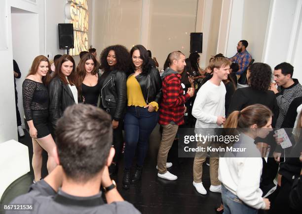 Guests attend the Khloe Kardashian & Emma Grede Celebrate Good American Pop-Up in Collaboration with VFILES on October 26, 2017 in New York City.