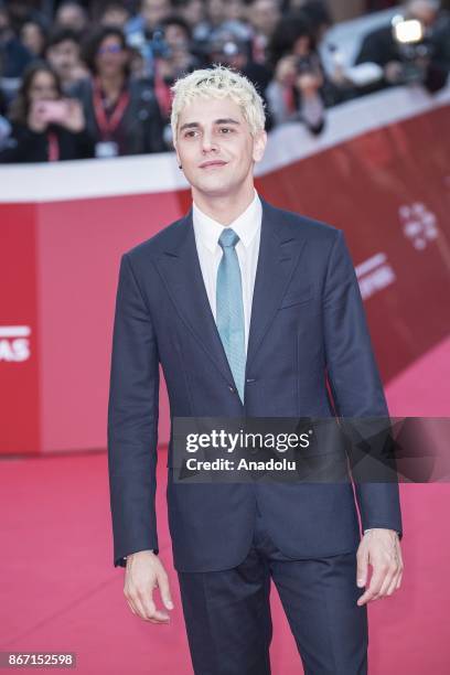 Actor Xavier Dolan poses for a photo at the red carpet during the 12th Rome Film Fest at Auditorium Parco Della Musica in Rome, Italy on October 27,...