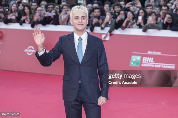 Actor Xavier Dolan poses for a photo at the red carpet during the 12th Rome Film Fest at Auditorium Parco Della Musica in Rome, Italy on October 27,...