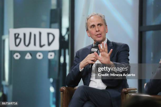 Executive director of the David Lynch Foundation, Bob Roth, visits BUILD to discuss the David Lynch Foundation at Build Studio on October 27, 2017 in...