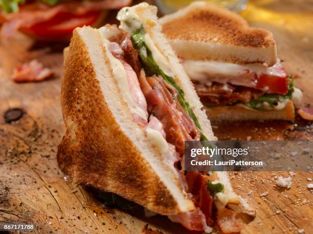 rostat blt sandwich - grillad sandwich bildbanksfoton och bilder