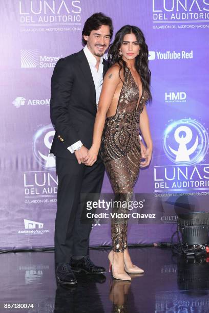 Barbara de Regil and Fernando Schoenwald attend Las Lunas del Auditorio Nacional 2017 at Auditorio Nacional on October 25, 2017 in Mexico City,...