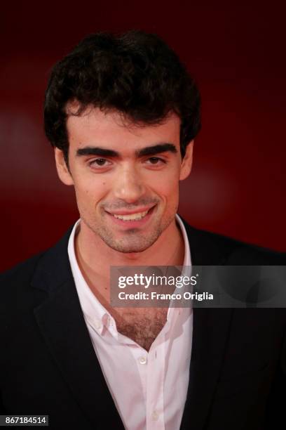 Luca Cesa walks a red carpet for 'Una Questione Privata Red' during the 12th Rome Film Fest at Auditorium Parco Della Musica on October 27, 2017 in...