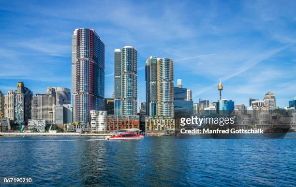barangaroo international towers sydney - darling harbour stock-fotos und bilder
