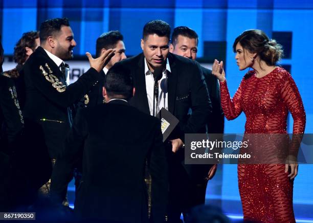 Show" -- Pictured: Banda Sinaloense MS, Angelica Celaya at the Dolby Theatre in Hollywood, CA on October 26, 2017 --