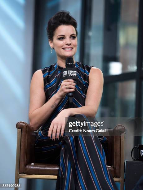 Actress Jaimie Alexander visits Build Series to discuss "Blindspot" at Build Studio on October 27, 2017 in New York City.