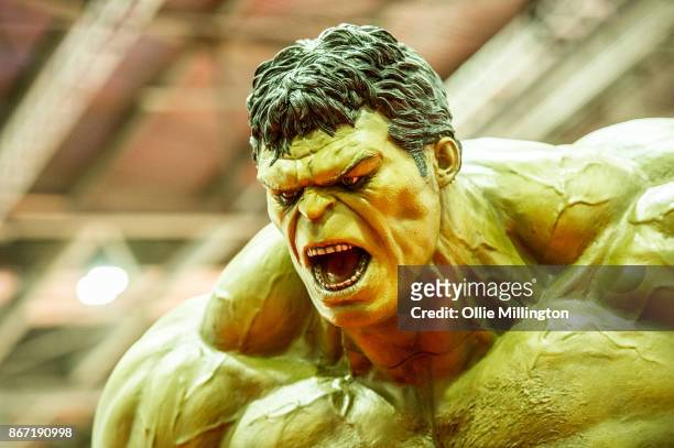 The Hulk seen during MCM London Comic Con 2017 held at the ExCel on October 27, 2017 in London, England.