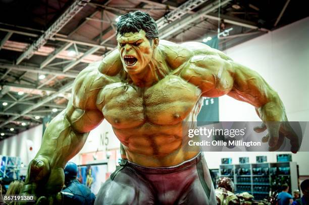 The Hulk seen during MCM London Comic Con 2017 held at the ExCel on October 27, 2017 in London, England.