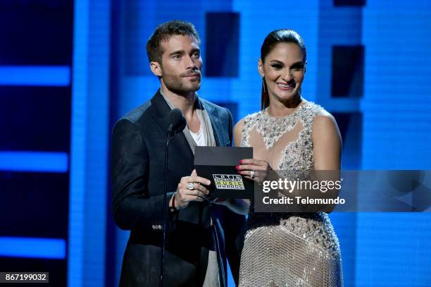 Show" -- Pictured: Rodrigo Guirao, Mariana Seoane at the Dolby Theatre in Hollywood, CA on October 26, 2017 --