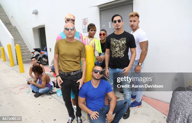 Jimmy D Robinson and Christian J. Perez attend Pop Sensation JoAnna Michelle rocks Miami Beach & Wynwood with "Blaze the Dance Floor" Music Video...