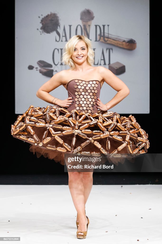 Priscilla Betti walks the runway during the Dress Chocolate show as