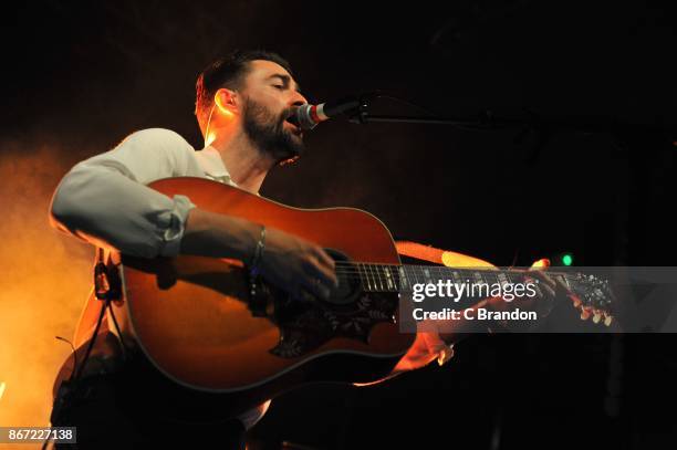 Liam Fray performs at KOKO on October 27, 2017 in London, England.