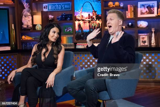 Pictured : Danielle Staub and Michael Rapaport --