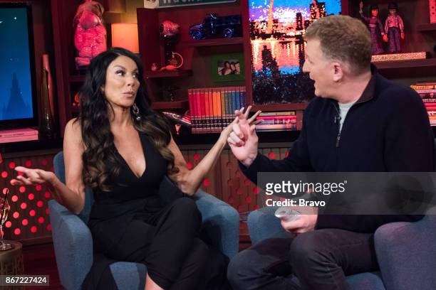 Pictured : Danielle Staub and Michael Rapaport --