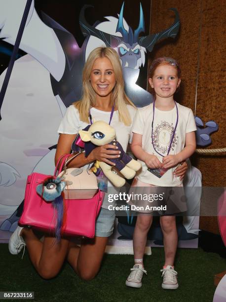 Roxy Jacenko poses alongside daughter Pixie Curtis ahead of the My Little Pony The Movie Sydney Premiere on October 28, 2017 in Sydney, Australia.
