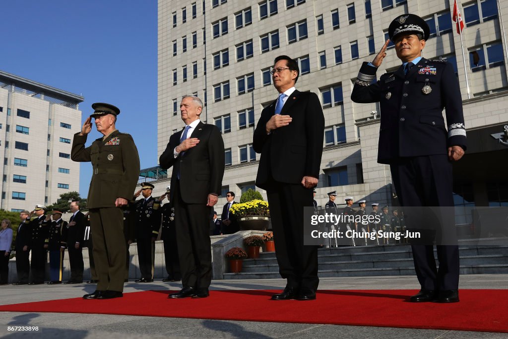 US Defense Secretary James Mattis Hold Security Consultative With South Korean Defense Minister