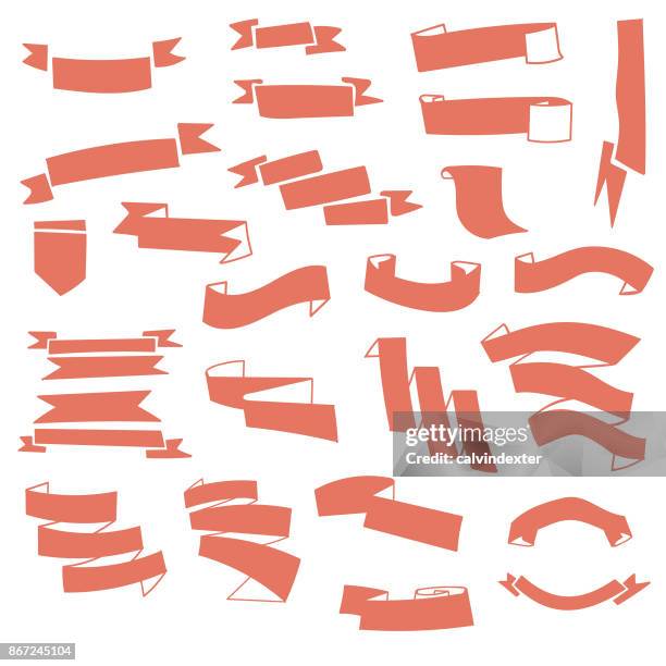 hand drawn banners and labels - compass drawing stock illustrations