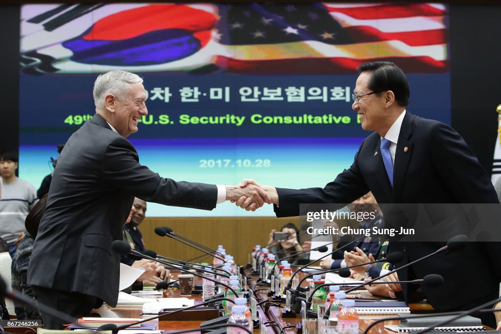 US Defense Secretary James Mattis Hold Security Consultative With South Korean Defense Minister