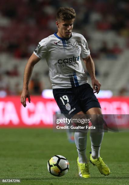 Feirense forward Joao Silva from Portugal in action during the Primeira Liga match between SL Benfica and CD Feirense at Estadio da Luz on October...