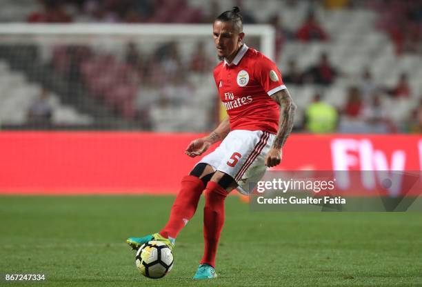 Benfica midfielder Ljubomir Fejsa from Serbia in action during the Primeira Liga match between SL Benfica and CD Feirense at Estadio da Luz on...