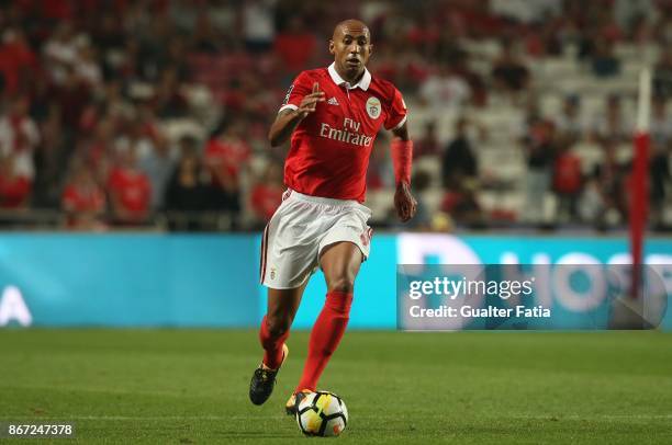 Benfica defender Luisao from Brazil in action during the Primeira Liga match between SL Benfica and CD Feirense at Estadio da Luz on October 27, 2017...