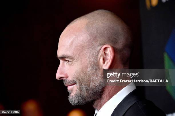 Paul Blackthorne attends the 2017 AMD British Academy Britannia Awards Presented by American Airlines And Jaguar Land Rover at The Beverly Hilton...