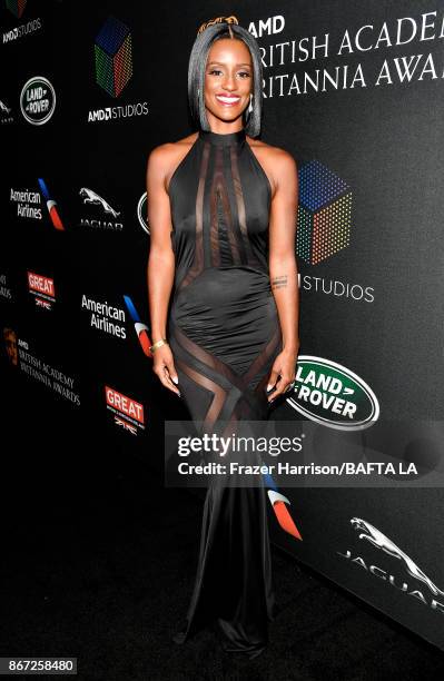 Skye P. Marshall attends the 2017 AMD British Academy Britannia Awards Presented by American Airlines And Jaguar Land Rover at The Beverly Hilton...