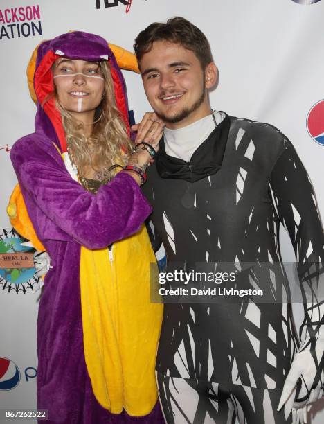 Paris Jackson and Prince Jackson at Prince Jackson's Heal LA and TLK Fusion Present the 2nd Annual Costume for a Cause at Jackson Family Home on...