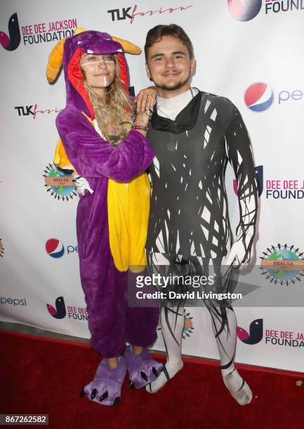 Paris Jackson and Prince Jackson at Prince Jackson's Heal LA and TLK Fusion Present the 2nd Annual Costume for a Cause at Jackson Family Home on...