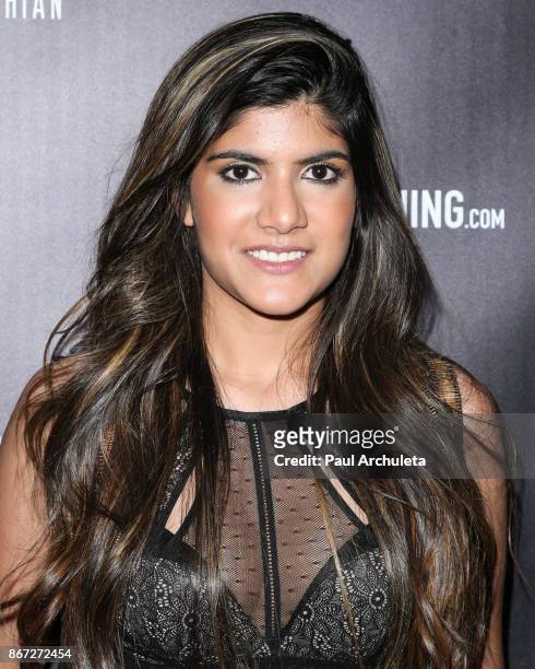 Recording Artist Ananya Birla attends the PrettyLittleThing by Kourtney Kardashian launch party on October 25, 2017 in Los Angeles, California.