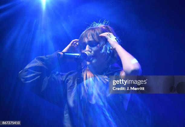 Recording artist Daya performs during the Kiss 96.1 Halloween Party 2017 at Stage AE on October 27, 2017 in Pittsburgh, Pennsylvania.