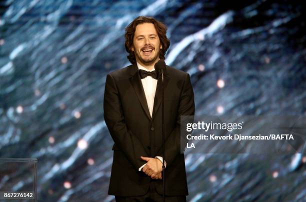 Edgar Wright presents Charlie Chaplin Britannia Award for Excellence In Comedy presented by Jaguar Land Rover at the 2017 AMD British Academy...