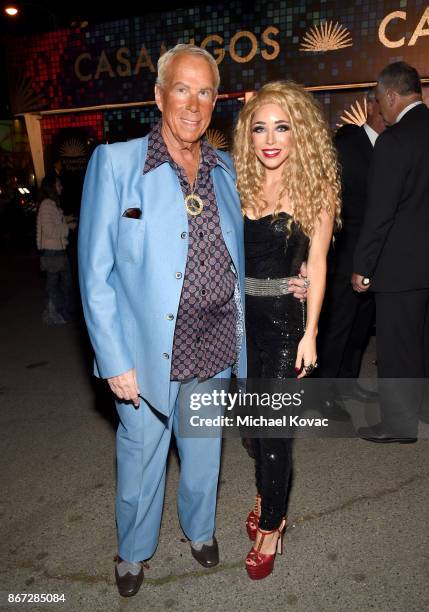 Steve Tisch and Katia Francesconi attend Casamigos Halloween Party on October 27, 2017 in Los Angeles, California.