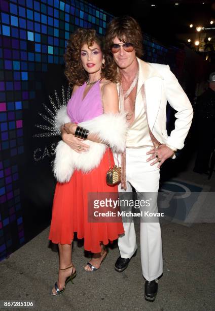 Cindy Crawford and Rande Gerber attend Casamigos Halloween Party on October 27, 2017 in Los Angeles, California.